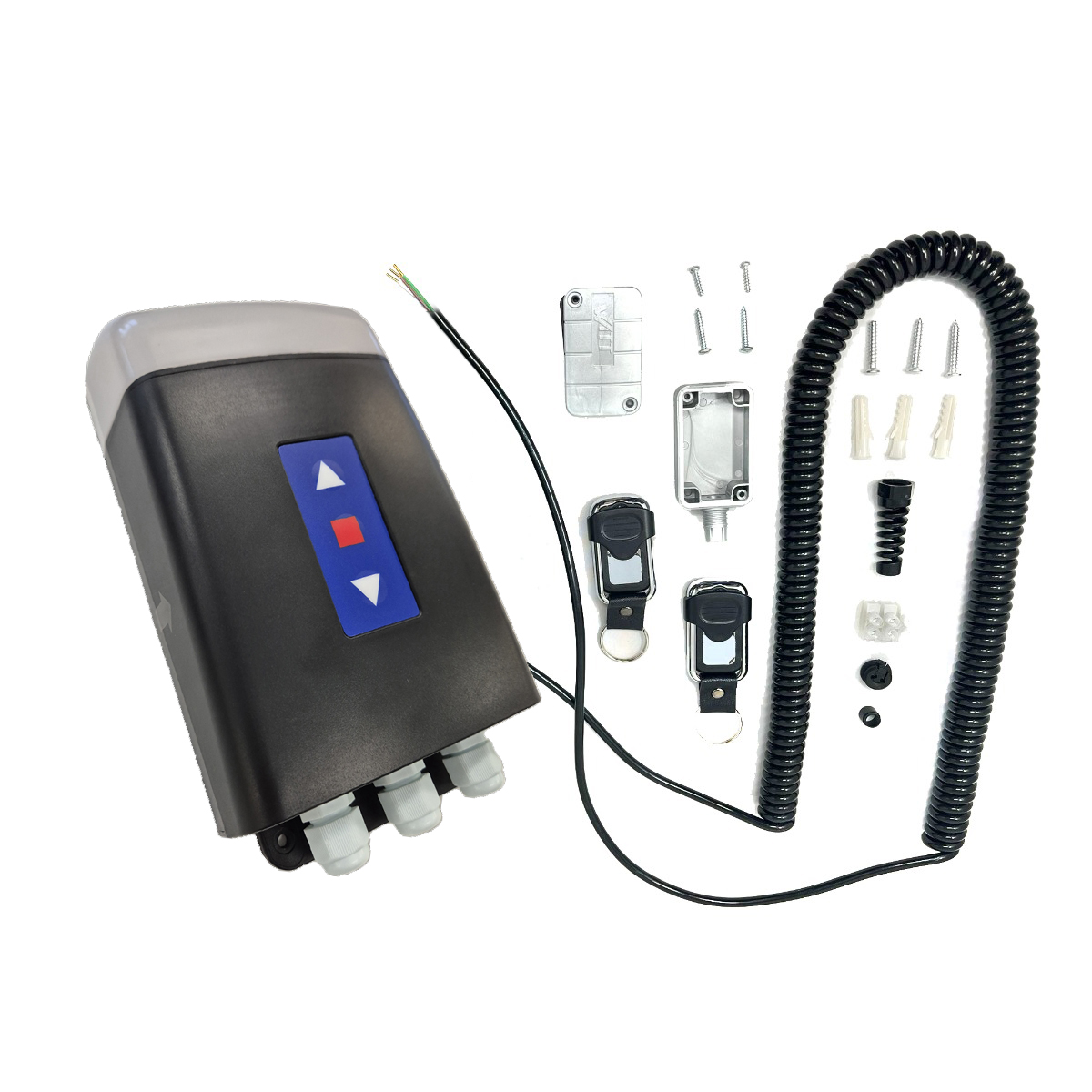 eurokitedge c/w spiral cable, spiral eyes and a junction box