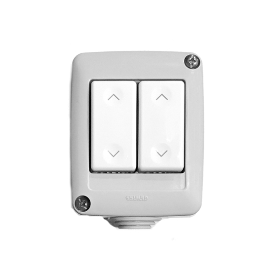 Gewiss 2-Gang Rocker Switch 64x80x53mm Max 5amp (Euro330)